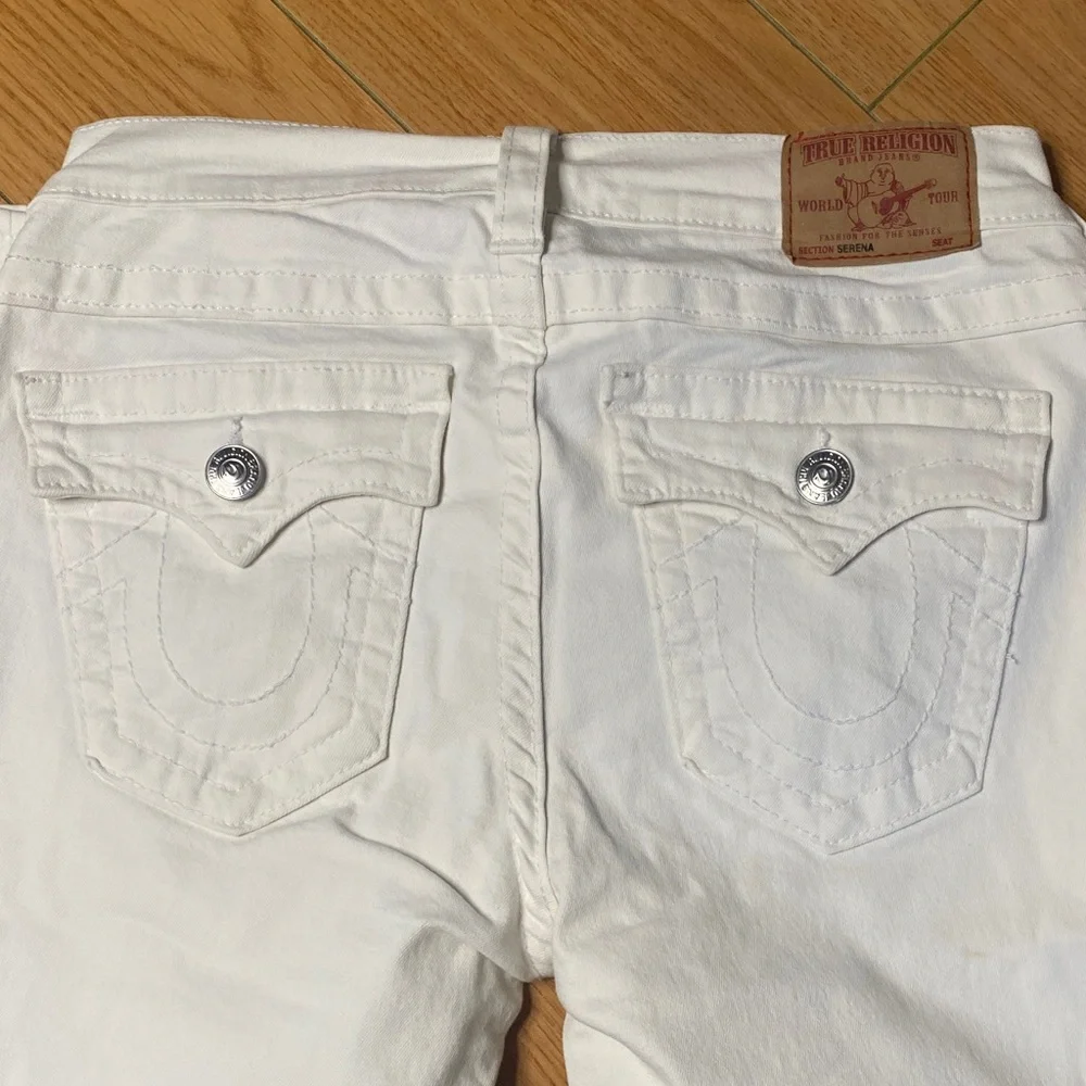 True Religion White Skinny Jeans - Women's Stretch Denim #4 - Picture 5 of 11